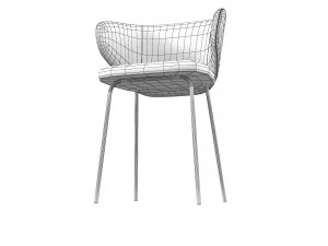 Matiss modern dining chair 3D Model