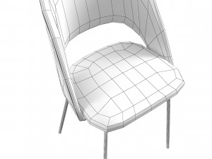 Mark dining chair modern Modello 3D