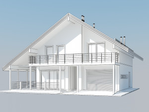 Shale modern cottage Modelo 3D