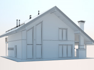 Shale modern cottage Modelo 3D