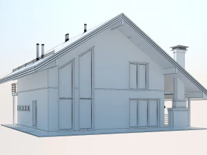 Shale modern cottage 3D Model