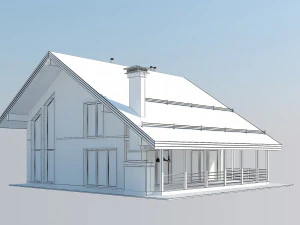 Shale modern cottage 3D Model