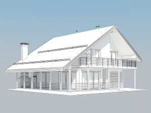 Shale modern cottage 3D Model