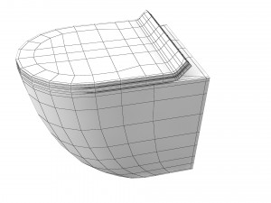 Fubini fb001 modern wc toilet floor contemporary Model 3D