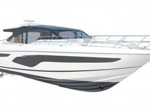 Princess V65 Yacht 3D Model
