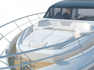 Princess V65 Yacht 3D Model