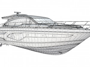 Princess V65 Yacht 3D Model
