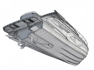 Princess V65 Yacht 3D Model