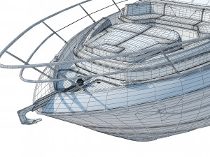 Princess V65 Yacht 3D Model