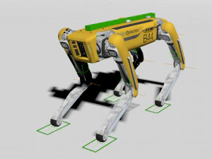 Rigged Boston Dynamics Spot Robot Dog 3D Model