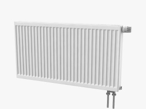 Steel Radiator KERMI With Bottom Connections 3D Model
