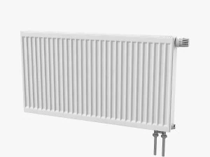 Radiator Baja KERMI Dengan Sambungan Bawah Model 3D