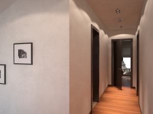 Modern country house with interior 3D Modell