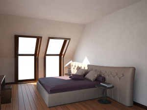 Modern country house with interior 3D Modell