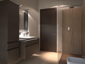 Modern country house with interior 3D Modell