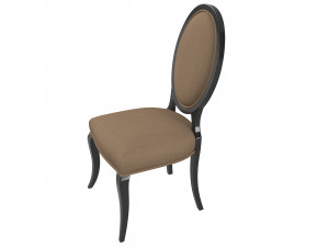 Modern classic dining side chair Model 3D