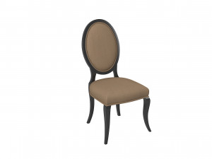 Modern classic dining side chair Model 3D