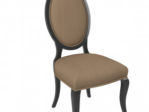 Modern classic dining side chair Model 3D