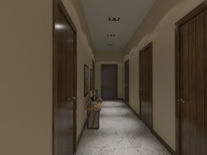 Barn Style Cottage with interior Modelo 3D