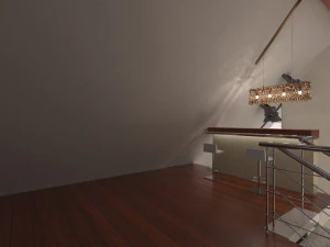 Barn Style Cottage with interior 3D Model
