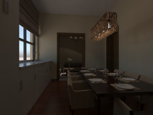 Barn Style Cottage with interior Modelo 3D
