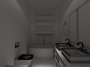 Barn Style Cottage with interior Modelo 3D