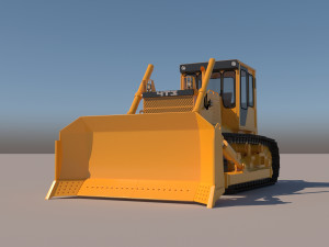 Bulldozer ChTZ 10M 3D 모델
