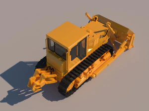 Bulldozer ChTZ 10M 3D Model
