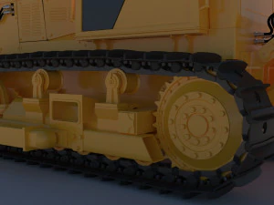 Bulldozer ChTZ 10M 3D Model