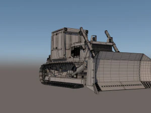 Bulldozer ChTZ 10M 3D Model