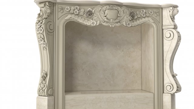 Fireplace 3D Model .c4d .max .obj .3ds .fbx .stl .blend 