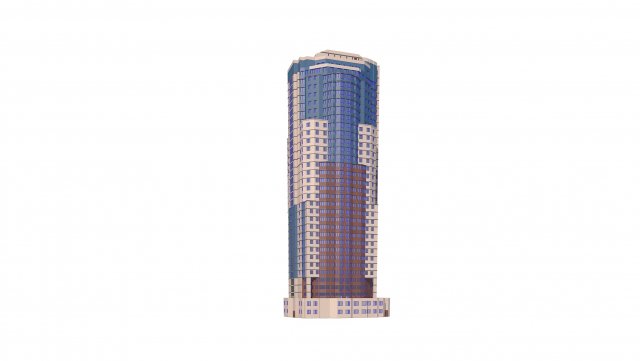 City High Building Modèle 3D .c4d .max .obj .3ds .fbx .stl .blend 