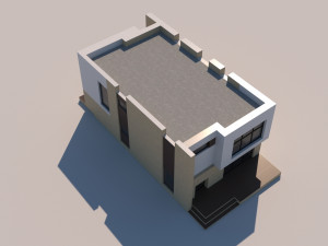 Modern Cottage Modèle 3D