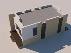 Modern Cottage 3D Model