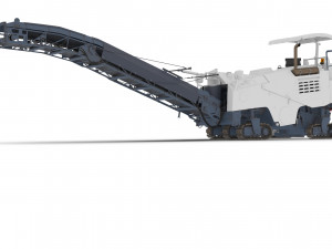 Asphalt cold milling machine 3D Model