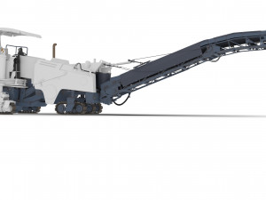 Asphalt cold milling machine 3D Model
