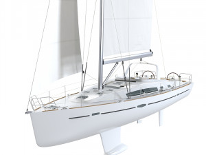 Beneteau Oceanis 50 Yacht Model 3D