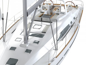 Beneteau Oceanis 50 Yacht Model 3D