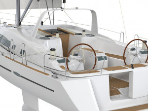 Beneteau Oceanis 50 Yacht Model 3D