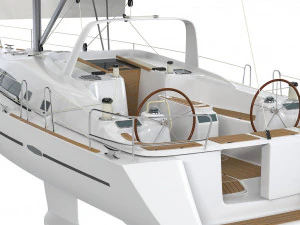 Beneteau Oceanis 50 Yacht 3D Model