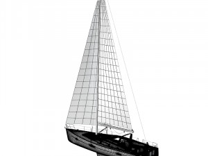 Beneteau Oceanis 50 Yacht Model 3D