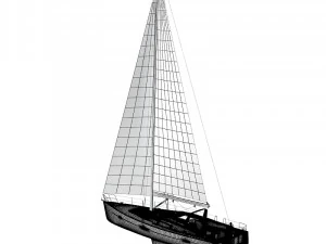 Beneteau Oceanis 50 Yacht 3D Model