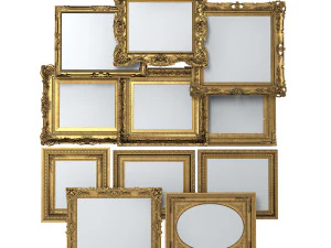 그랜드 액자 세트 3D 모델