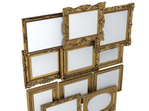 Grand Picture Frame Set 3D Model