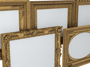 Grand Picture Frame Set 3D Model