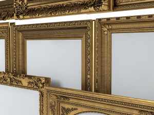 Grand Picture Frame Set 3D Model