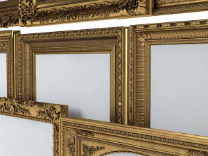 Grand Picture Frame Set 3D Model
