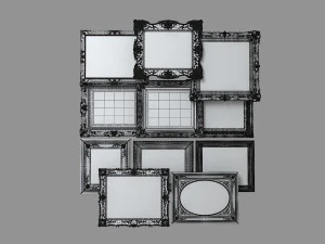 Grand Picture Frame Set 3D Model