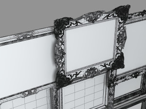 Grand Picture Frame Set 3D Model