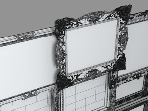 Grand Picture Frame Set 3D Model